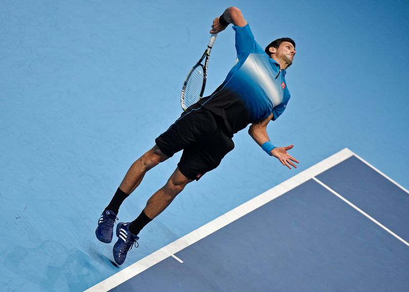 Novak Djokovic during his match against Kei Nishikori in the ATP World Tour Finals in London, November 15, 2015. u00e2u20acu201d Reuters pic