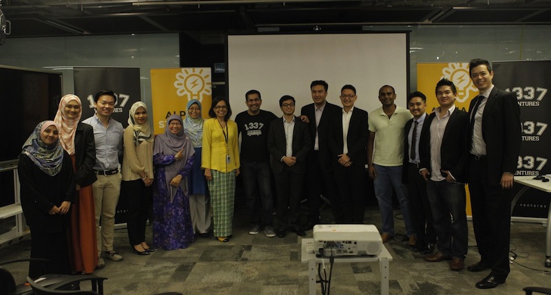 UEM-MAHB BrainChild participants Nov 2015, 1337 Ventures CEO Bikesh Lakhmichand is the middle, wearing a 1337 t-shirt. u00e2u20acu201d DNA pic