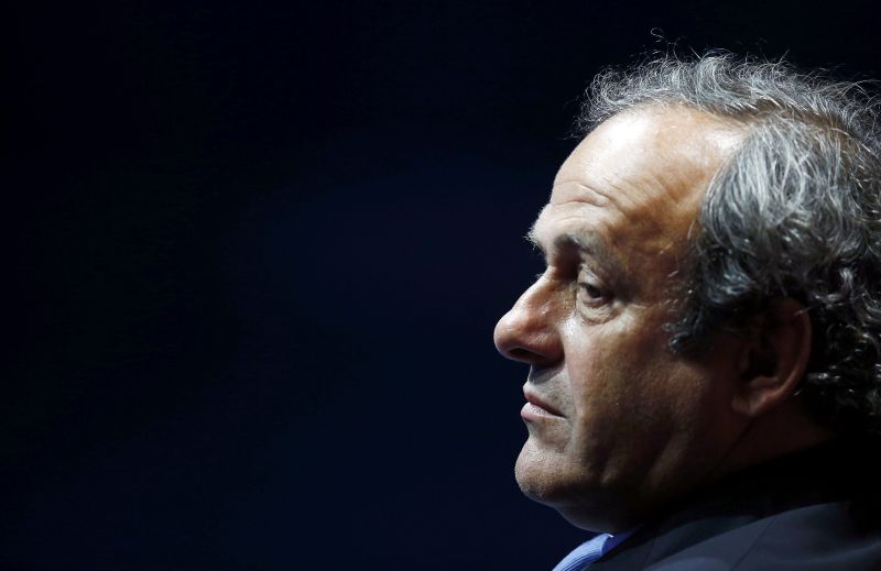 UEFA president Michel Platini at the draw for the 2014/2015 Champions League competition, August 28, 2014, at Monacou00e2u20acu2122s Grimaldi Forum in Monte Carlo. REUTERS/Eric Gaillard/Files