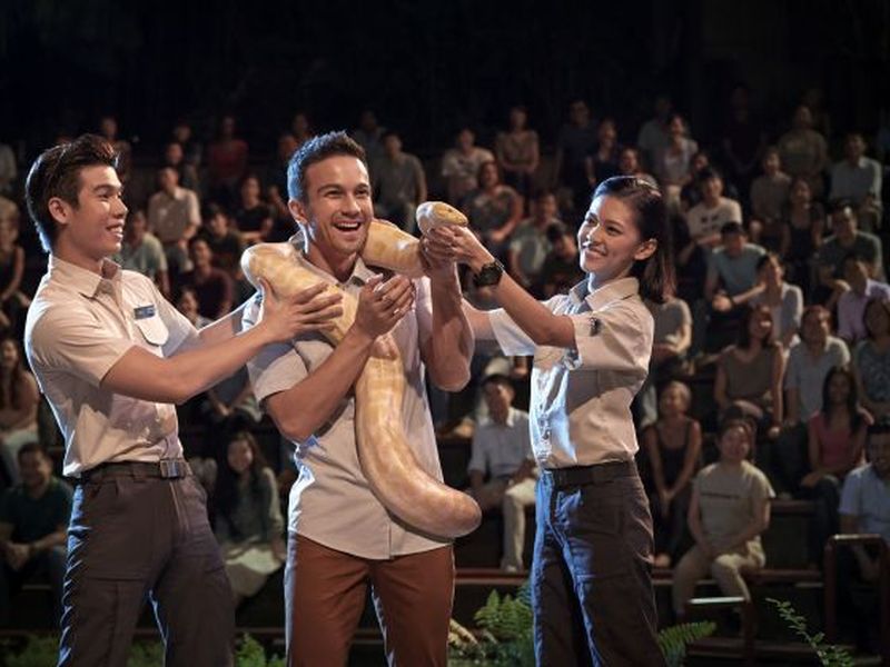 The Creatures Of The Night show: The animals of the Night Safari demonstrate the unique skills that enable them to survive in the wild. u00e2u20acu2022 Today pic