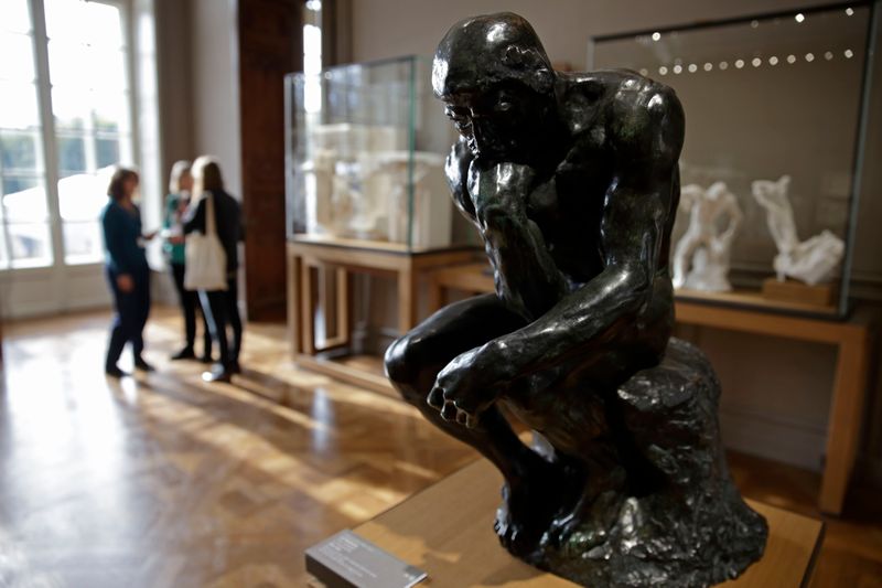 The sculpture 'Le Penseur' (The Thinker, 1881-1882 original size) by French sculptor Auguste Rodin (1840-1917) is seen at the Musee Rodin in Paris, November 5, 2015 u00e2u20acu201d Reuters pic