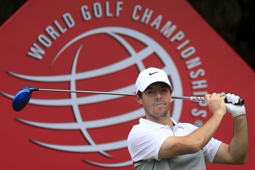 Rory McIlroy of Northern Ireland tees off on the 15th hole during the first round of the WGC-HSBC Champions golf tournament in Shanghai, China, November 5, 2015. u00e2u20acu201d Reuters pic