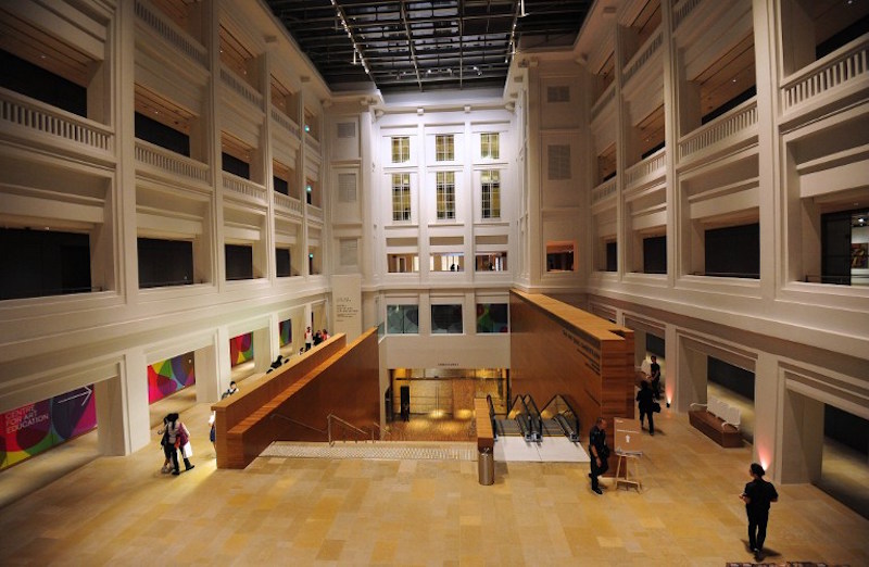 An interior view of the newly restored National Gallery, formerly the City Hall and High Court building, in Singapore November 23, 2015. — AFP pic