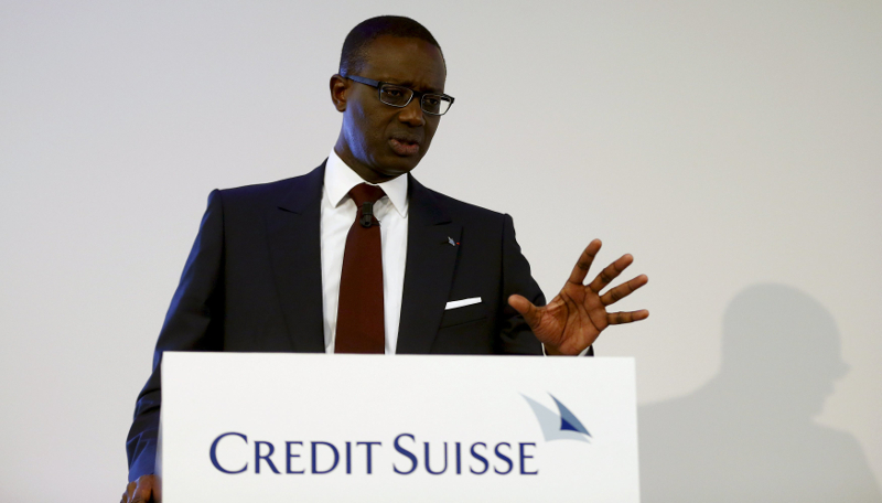 Swiss bank Credit Suisse Chief Executive Tidjane Thiam addresses a media briefing in Zurich, Switzerland October 21, 2015. u00e2u20acu201d Reuters pic