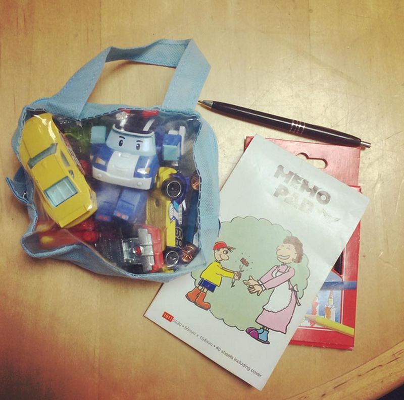 Fun toys help avoid meltdowns.