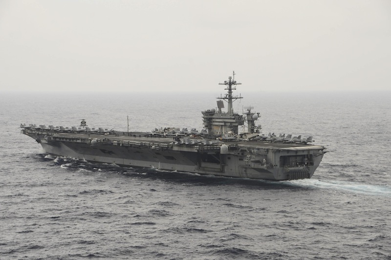The aircraft carrier USS Theodore Roosevelt (CVN 71) transits the South China Sea in this US Navy picture taken October 29, 2015. u00e2u20acu201d Reuters pic