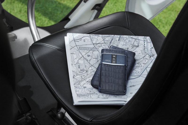 Luxurious mobile phone brand Vertu unveiled its newest model, the New Signature Touch last Friday at its Mandarin Gallery store. u00e2u20acu201d Handout via TODAY