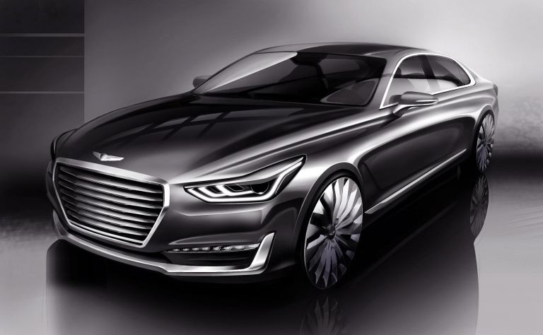 Hyundai Motor’s G90: As well as greener cars, Hyundai is moving into the luxury car market in 2016 with the Genesis brand. — AFP-Relaxnews pic