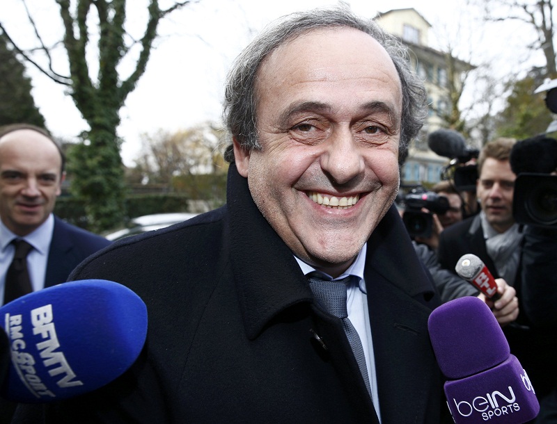 UEFA President Michel Platini smiles as he arrives for a hearing at the Court of Arbitration for Sport (CAS) in Lausanne, Switzerland December 8, 2015. u00e2u20acu201d Reuters pic