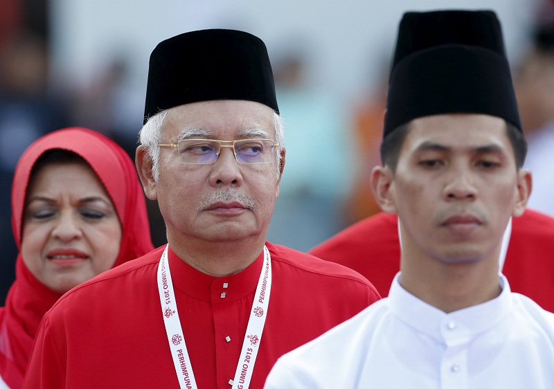 Prime Minister Datuk Seri Najib Razak inspects the Umno Youth during the annual assembly at the Putra World Trade Centre in Kuala Lumpur, December 10, 2015. u00e2u20acu201d Reuters pic