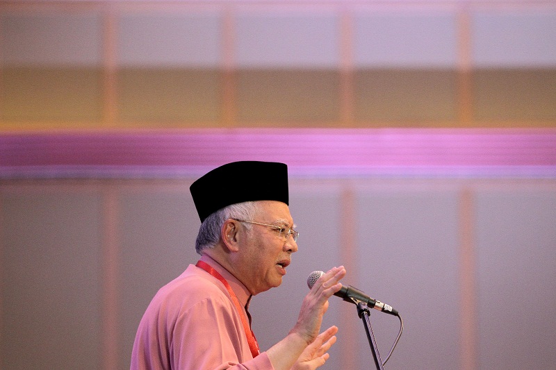 Prime Minister Datuk Seri Najib Razak speaks during the Al-Azhar Alumni Regional Meet 2015 at Grand Seasons Hotel in Kuala Lumpur, December 17, 2015. u00e2u20acu2022 Picture by Yusof Mat Isan