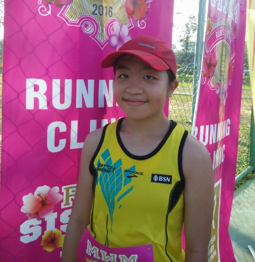 Beatrice Liew, 13, had to ‘audition’ to secure a spot in the 10km run.