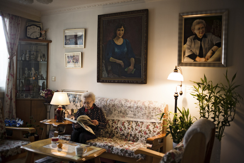 Qin Yi, 93, was once called the most beautiful woman in early Communist China. — Picture by Eric LeLeu/The New York Times