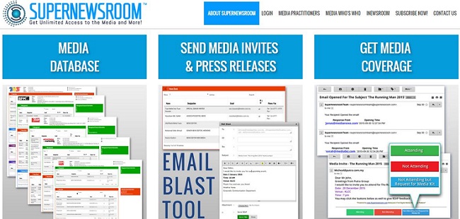 Supernewsroom enables PR practitioners to reach out to the media industry, including bloggers.  u00e2u20acu201du00c2u00a0DNA pic