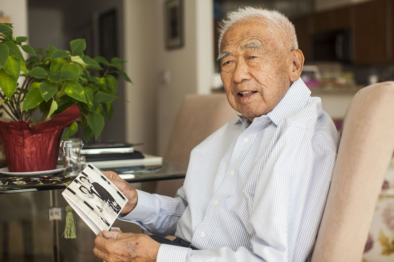 Yonekazu Satoda, who was 22 when he and his family were sent to an internment camp in Arkansas during World War II, at home in San Francisco, November 12, 2015. u00e2u20acu201d Picture by Ramin Talaie/The New York Times