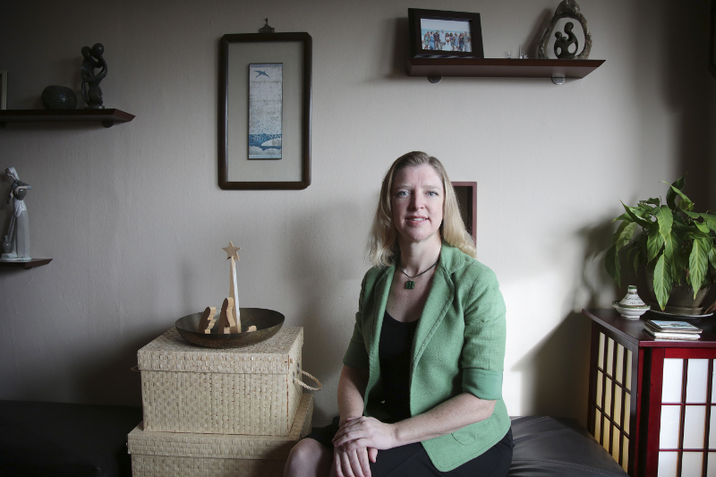 Emily Arnold-Fernandez, executive director of Asylum Access, a nonprofit organisation that helps refugees with basic human and legal rights, at her home in San Francisco, December 22, 2015. u00e2u20acu201d Picture by Jim Wilson/The New York Times