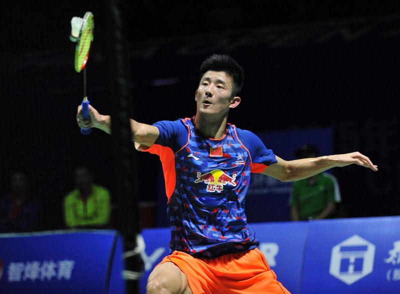 Chen Long of China v Lee Chong Wei of Malaysia, singles final, China Open, Fuzhou, east Chinau00e2u20acu2122s Fujian province, November 15, 2015. AFP PHOTO