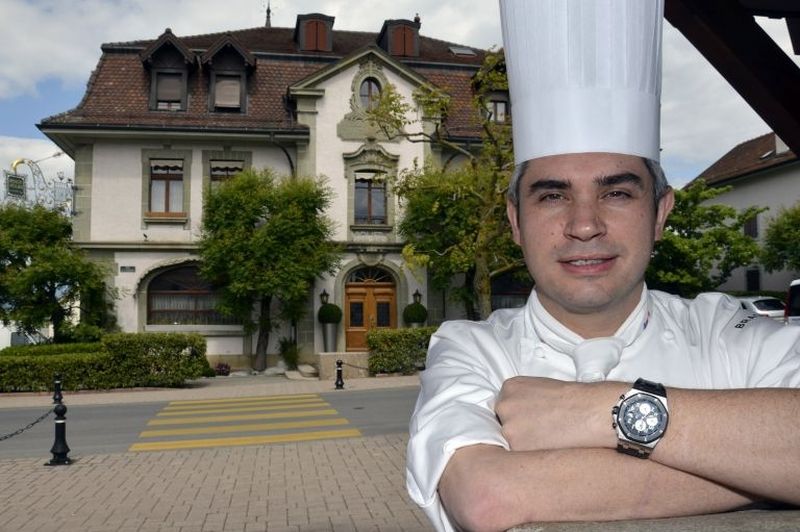 Benou00c3u00aet Violier, chef at the Restaurant de l'Hu00c3u00b4tel de Ville in Crissier, Switzerland, was ranked number one. u00e2u20acu2022 AFP pic