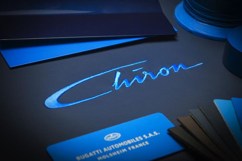 An abstracted form of Louis Chironu00e2u20acu2122s signature will be found as stitching on the headrest of the new Bugatti super sports car. u00e2u20acu201d AFP picn