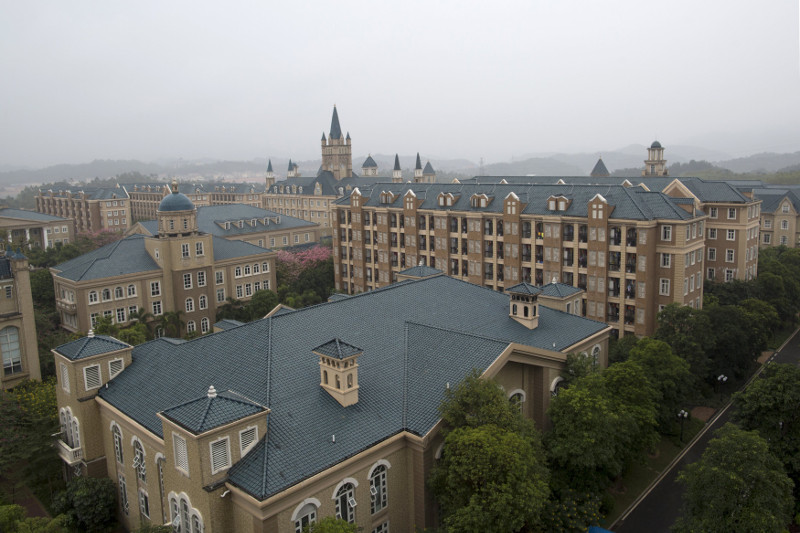A view shows part of the campus of Evergrande football academy in Qingyuan, southern China December 3, 2015.