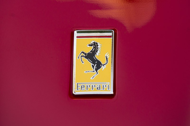 A Ferrari logo is seen on a Ferrari outside the New York Stock Exchange October 21, 2015. u00e2u20acu201d Reuters pic