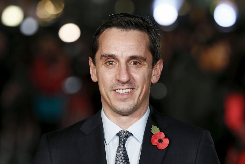 Former Manchester United player Gary Neville on the red carpet at the world premiere of u00e2u20acu02dcRonaldou00e2u20acu2122 at Leicester Square in London, November 9, 2015. REUTERS/Stefan Wermuth