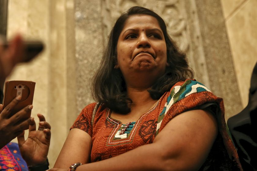 Indira Gandhi at Court of Appeal, Putrajaya, December 30, 2015. u00e2u20acu2022 Picture by Saw Siow Fengnn