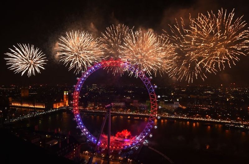 New Year celebrations in London. u00e2u20acu2022 AFP pic