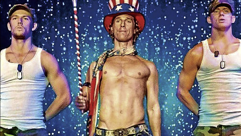 (From left): Alex Pettyfer, Matthew McConaughey and Channing Tatum in a scene from u00e2u20acu02dcMagic Mike.u00e2u20acu2122 u00e2u20acu201d Screen grab from YouTube