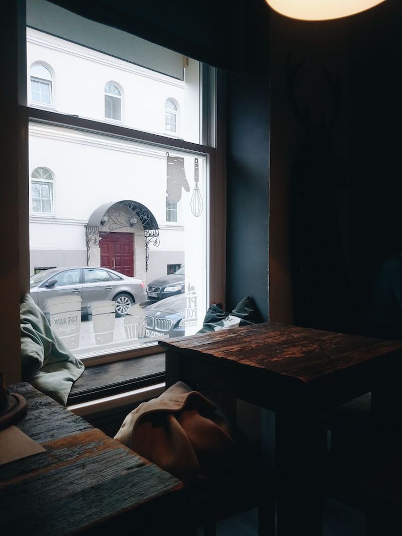Hipster cafe Pie Point is suitably cosy for hiding from the cold in Moscow. — TODAY pic