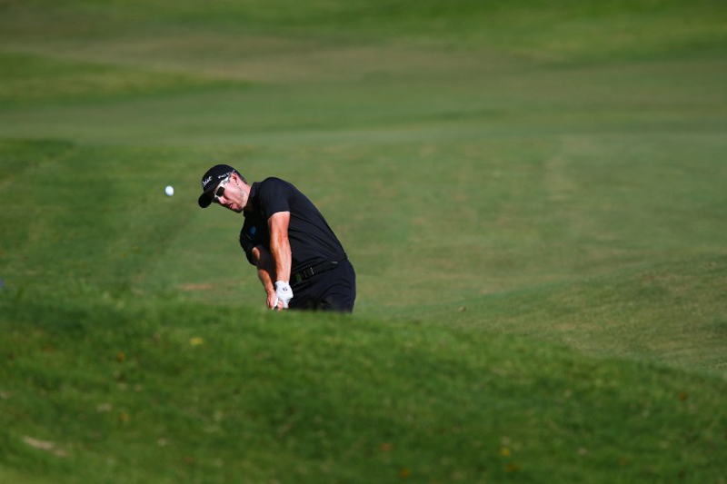 Australia's Nathan Holman plays a shot to the 16th green during the final round of the Australian PGA championship golf tournament at Royal Pines on the Gold Coast on December 6, 2015. u00e2u20acu201d AFP pic