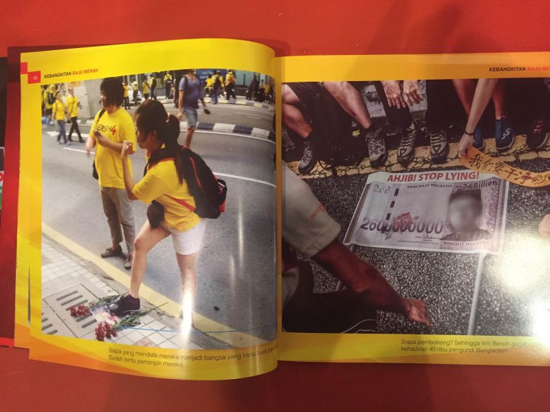 Book by JASA on 'Kebangkitan Baju Merah' distributed at the Umno General Assembly 2015. u00e2u20acu2022 Picture by Kamles Kumar