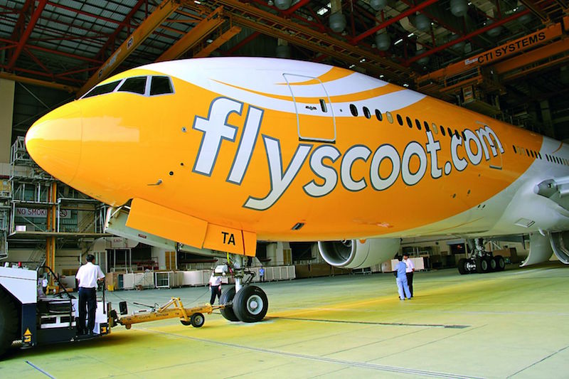 A Scoot airlines aircraft. u00e2u20acu201d TODAY pic