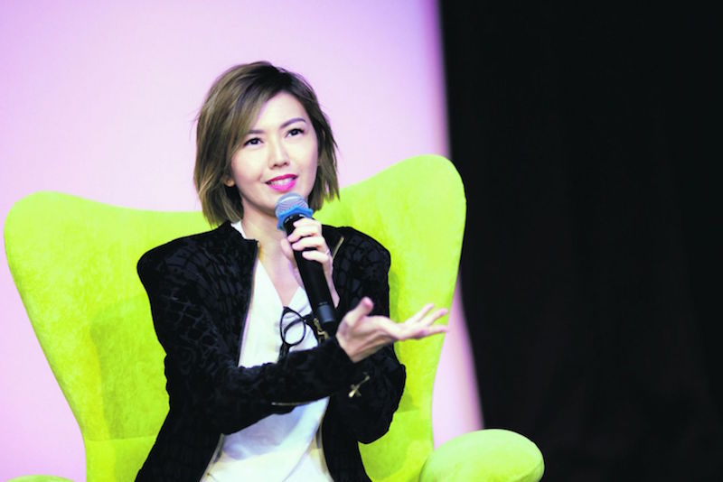 Stefanie Sun dispenses advice to aspiring musicians at a talk organised by the Musicians Guild of Singapore. u00e2u20acu201d TODAY pic
