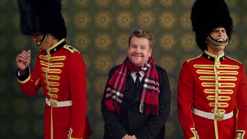 Corden said Elton John’s ‘Step into Christmas’ has the best line in a Christmas song ever. — Screen grab via YouTube