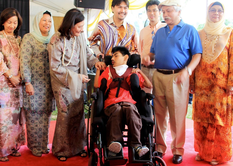 Tunku Alif Hussein Saifuddin Al-Amin (seated, centre), youngest son of Yang Dipertuan Besar Tuanku Muhriz Tuanku Munawir and Tunku Ampuan Besar Tuanku Aishah Rohani Tengku Besar Mahmud is seen in this file picture. u00e2u20acu201d Bernama pic