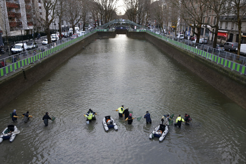 The popular Canal Saint-Martin waterway was commissioned by Napoleon and attracts hordes of tourists. u00e2u20acu201d AFP Relaxnews pic