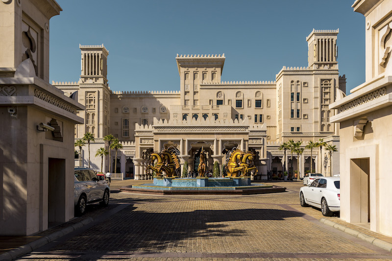 The Jumeirah Al Qasr hotel, inside the Madinat Jumeirah resort, in Dubai, United Arab Emirates, December 18, 2015. During winter months, the Al Qasr brunch can draw up to 750 people on a single Friday: Without the sweltering heat, tables can be set up on the large outdoor terrace. — Picture by Christophe Viseux/The New York Times