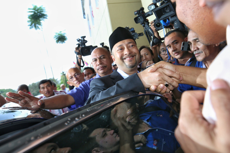Kedah Mentri Besar Datuk Seri Mukhriz Mahathir is seen leaving PWTC where the Umno supreme council meeting is being held Jan 29, 2016. u00e2u20acu201d Picture by Saw Siow Feng