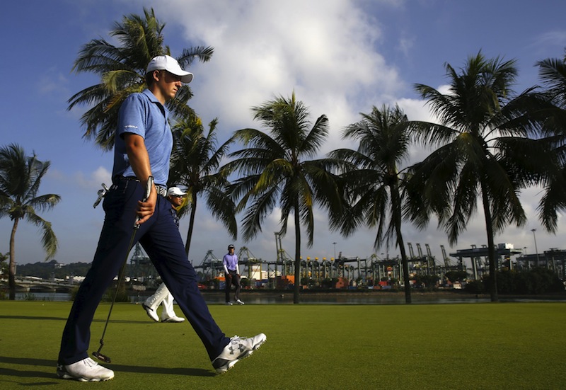 Jordan Spieth walks on the 14th green during the first round of the SMBC Singapore Open golf tournament at Sentosa's Serapong golf course in Singapore January 28, 2016.u00c2u00a0u00e2u20acu201d Reuters pic