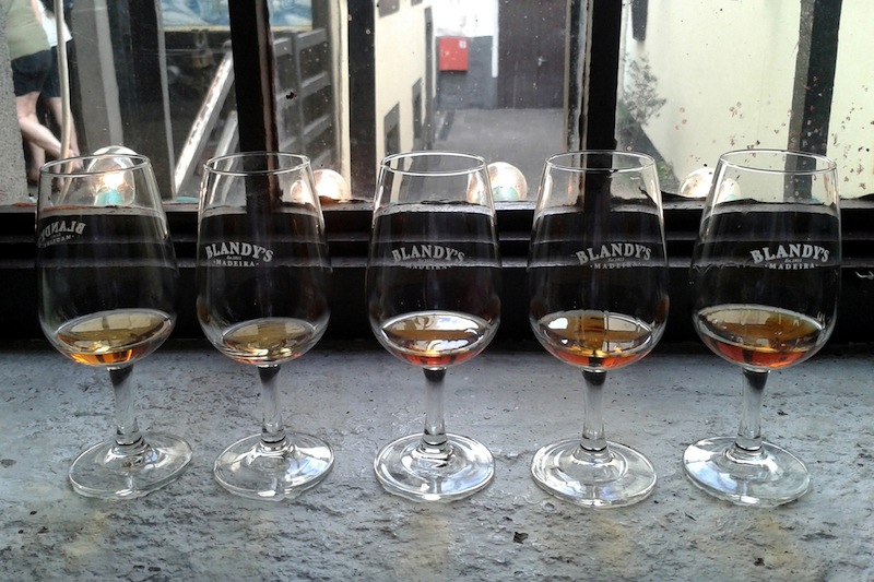 A tasting of Blandy's Madeira wines. Note the difference in colors, depending on the grape variety used and the age of the wine. u00e2u20acu201d Reuters pic