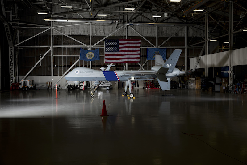The unmanned aircraft system Predator B in a hangar at the Grand Forks Air Force Base in Grand Forks, North Dakota, November 24, 2015. — Picture by Tim Gruber/The New York Times
