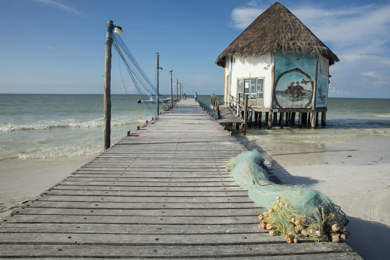 A pier on the Isla Holbox, a silver of island off Mexicou00e2u20acu2122s Yucatan peninsula, November 10, 2015. u00e2u20acu201d Picture by John Burcham/The New York Times