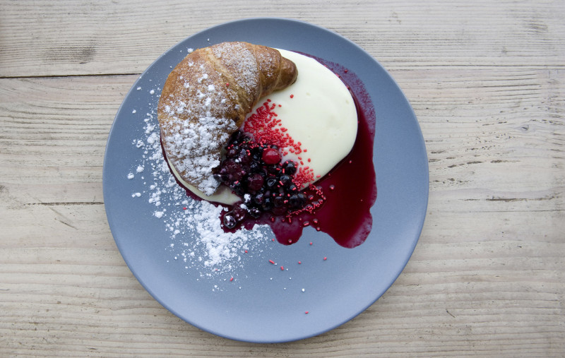 A pastry at Estrella in Salonika, Greece, June 19, 2013. — Picture by Andrea Wyner/The New York Times