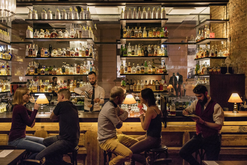 The Bar Which Does Not Exist, a renowned watering hole in Brno, Czech Republic, November 21, 2015. — Picture by Andreas Meichsner/The New York Times