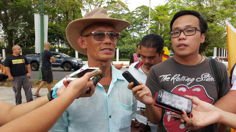 Sarawak For Sarawakian (S4S) leader Peter John Jaban, on Jan 5, 2016, says Sarawakians are now standing up for their rights and will not settle for anything less. u00e2u20acu201d Picture by Sulok Tawie