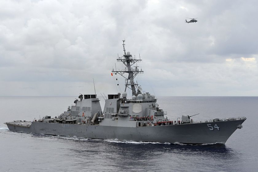 The US Navy guided-missile destroyer USS Curtis Wilbur patrols in the Philippine Sea in this August 15, 2013 file photo. u00e2u20acu201d Afp-Relaxnews pic