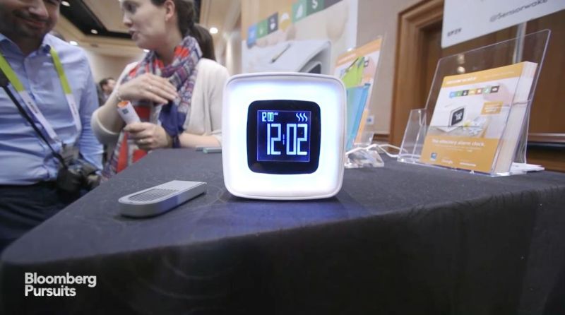 Sensorwake has built an alarm clock which will wake you up with the smell of fresh croissants or coffee every morning. u00e2u20acu2022 Bloomberg pic