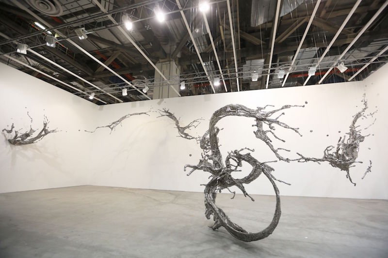 Zhen Lu’s ‘Water Dripping — Splashing’ — this and other artworks are on display at Art Stage Singapore 2016, which is on until January 24 at Marina Bay Sands Expo and Convention Centre. — TODAY pic