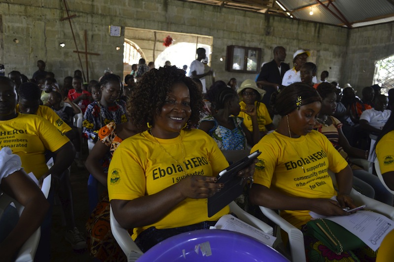 Contacts that were being monitored by health authorities for Ebola virus attend a ceremony marking the end of the observation period in Paynesville, Liberia, December 11, 2015. u00e2u20acu201d Reuters pic